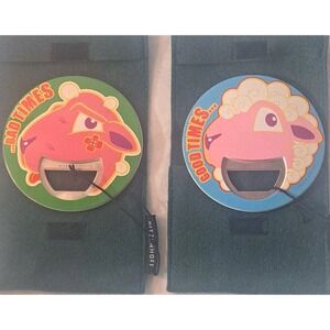 NEW Ritzenhoff Double-Sided Face Bottle Opener "Bad Times" Sheep Green Germany